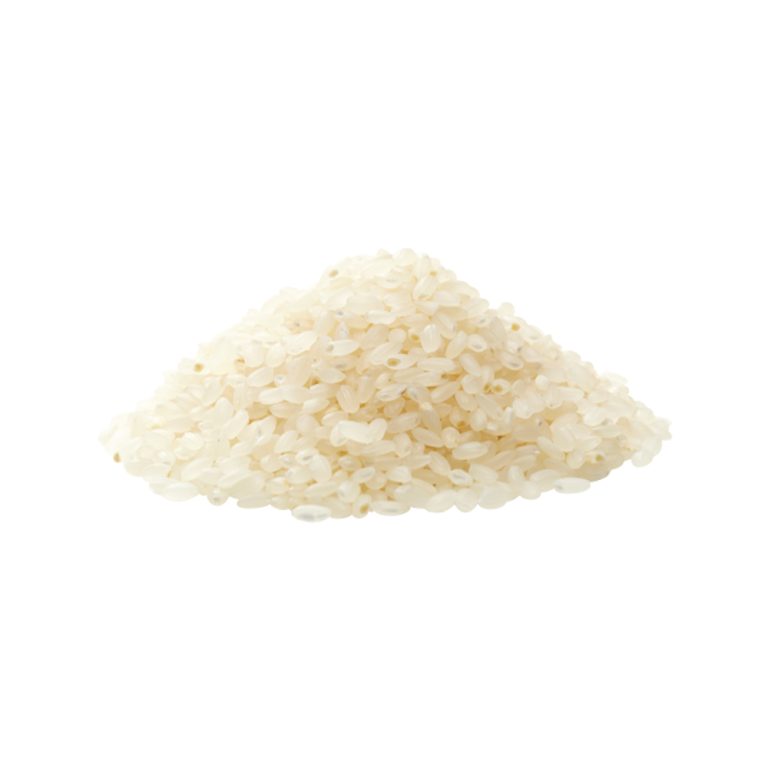 Primer plano de la textura de la proteína de arroz en polvo